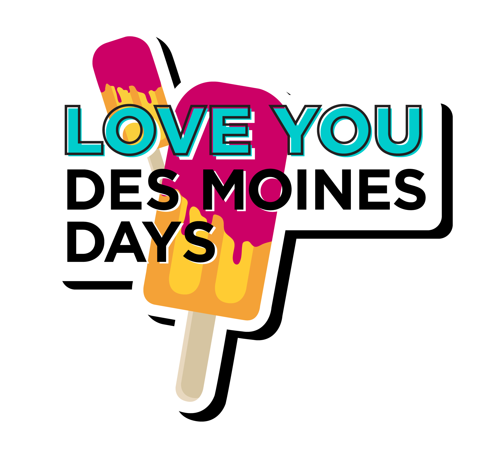 Love you Des Moines Days Logo